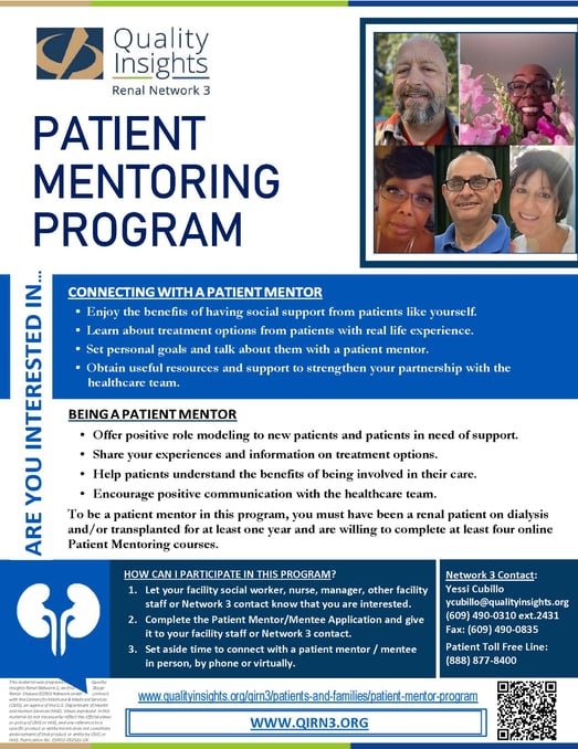 Patient Mentoring Program | QIRN 3