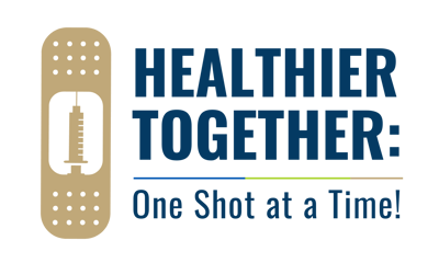 Healthier Together One Shot at a Time! Graphic